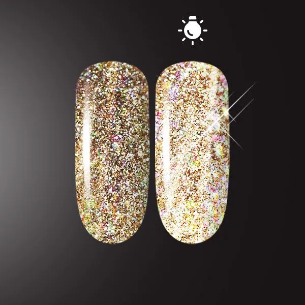 Светоотражающий глиттер PN Flash Glow Beige