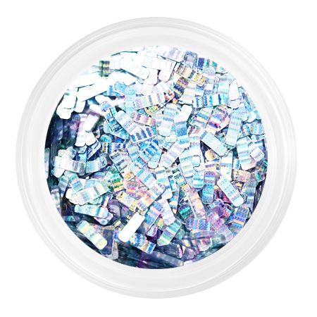 Камифубуки PN К133 "Полосочки" серебряная голография