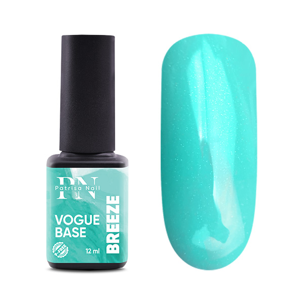 VOGUE base PN Breeze бирюзовая база с микроблеском 12 мл