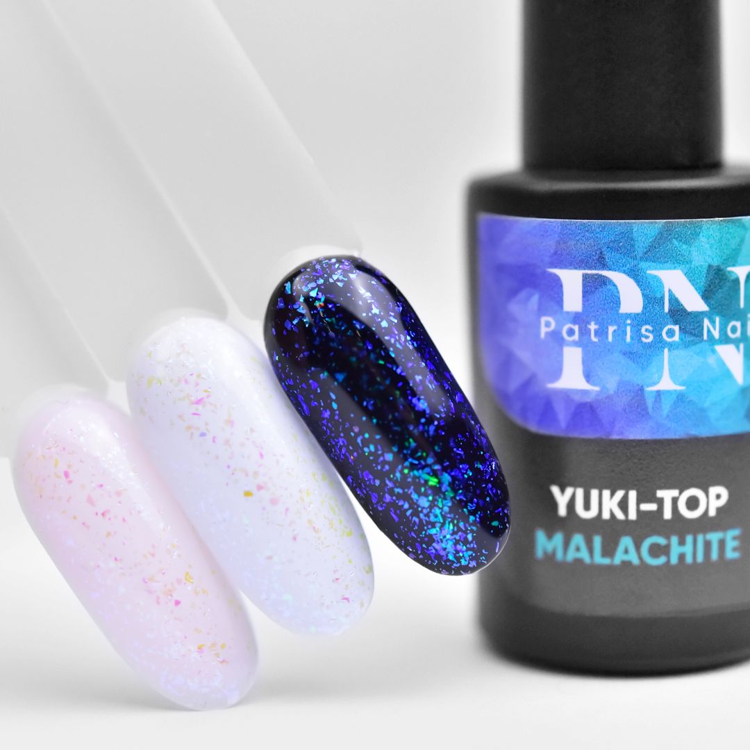Yuki top Malachite PN без липкого слоя, 8 мл