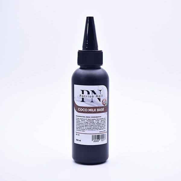 Coco milk base PN каучуковая база для гель-лака, белая 100 мл
