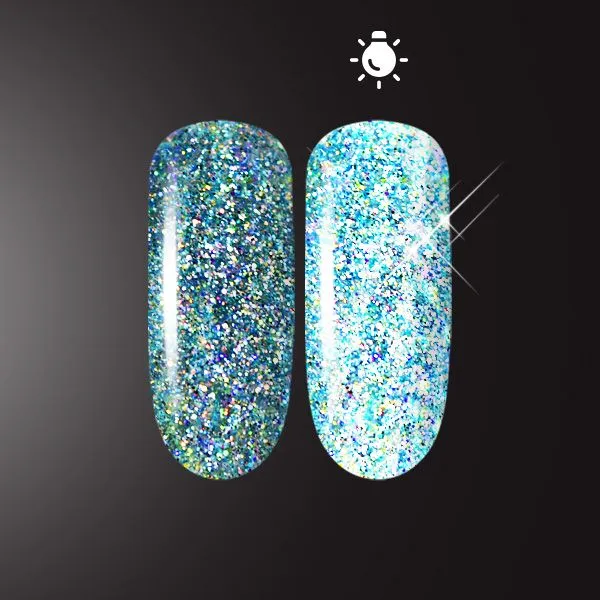 Светоотражающий глиттер PN Flash Glow Blue