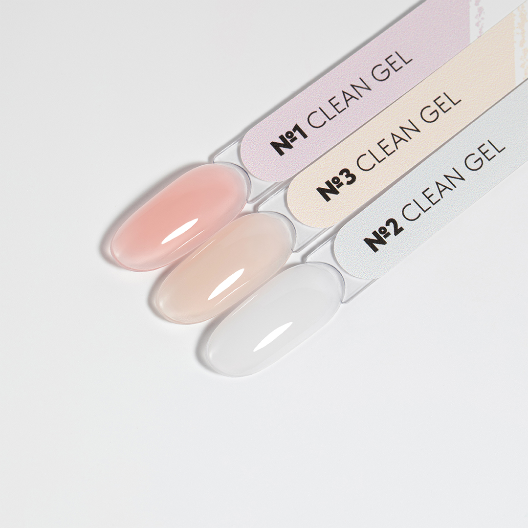 Набор гелей Clean gel Set PN , 3 оттенка по 15 г. 