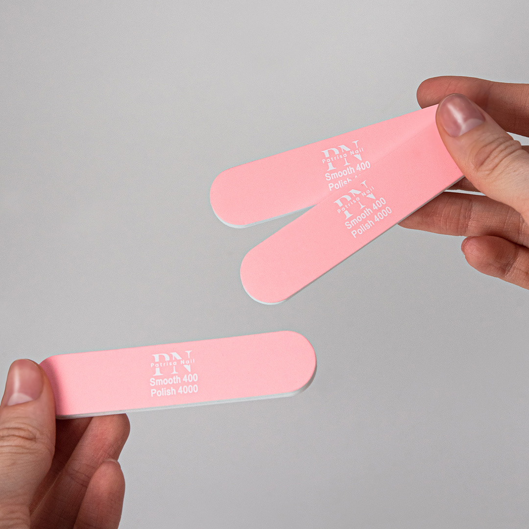 Полировочный блок для маникюра PN 400*4000 грит,  9*2 см, набор 12 шт