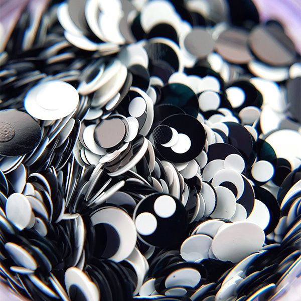 Камифубуки PN К107 "Кружочки" черно-белый монохром