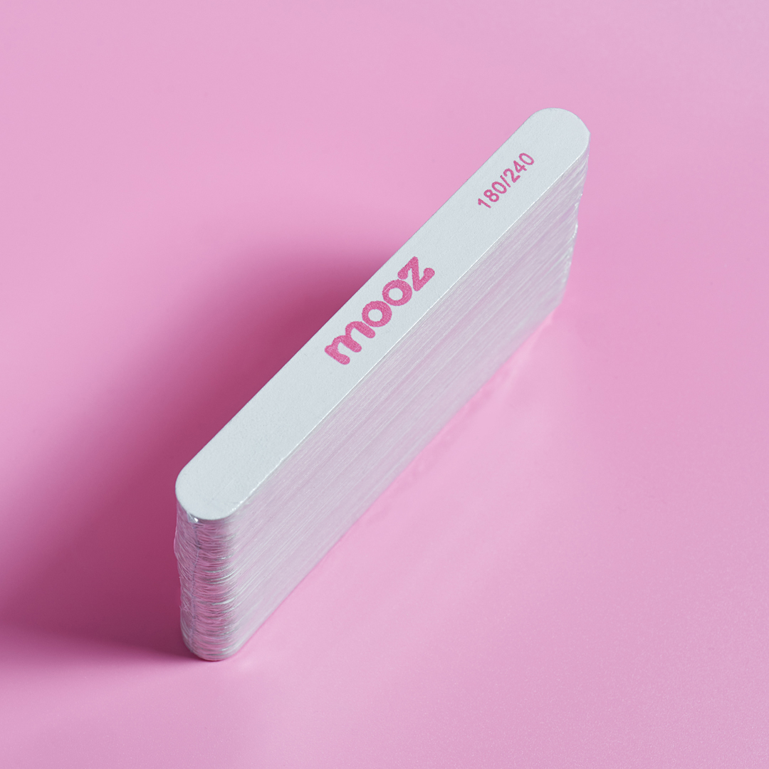 Пилка MOOZ прямая, 180/240 грит, 100 шт
