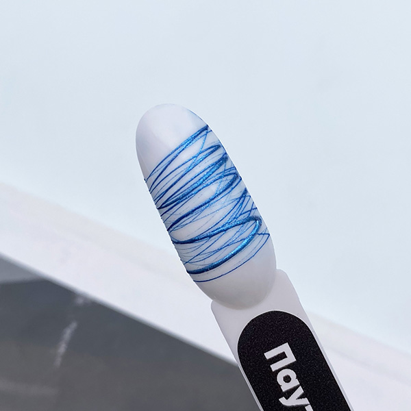 Гель-краска Паутинка №S7 PN голубой металлик