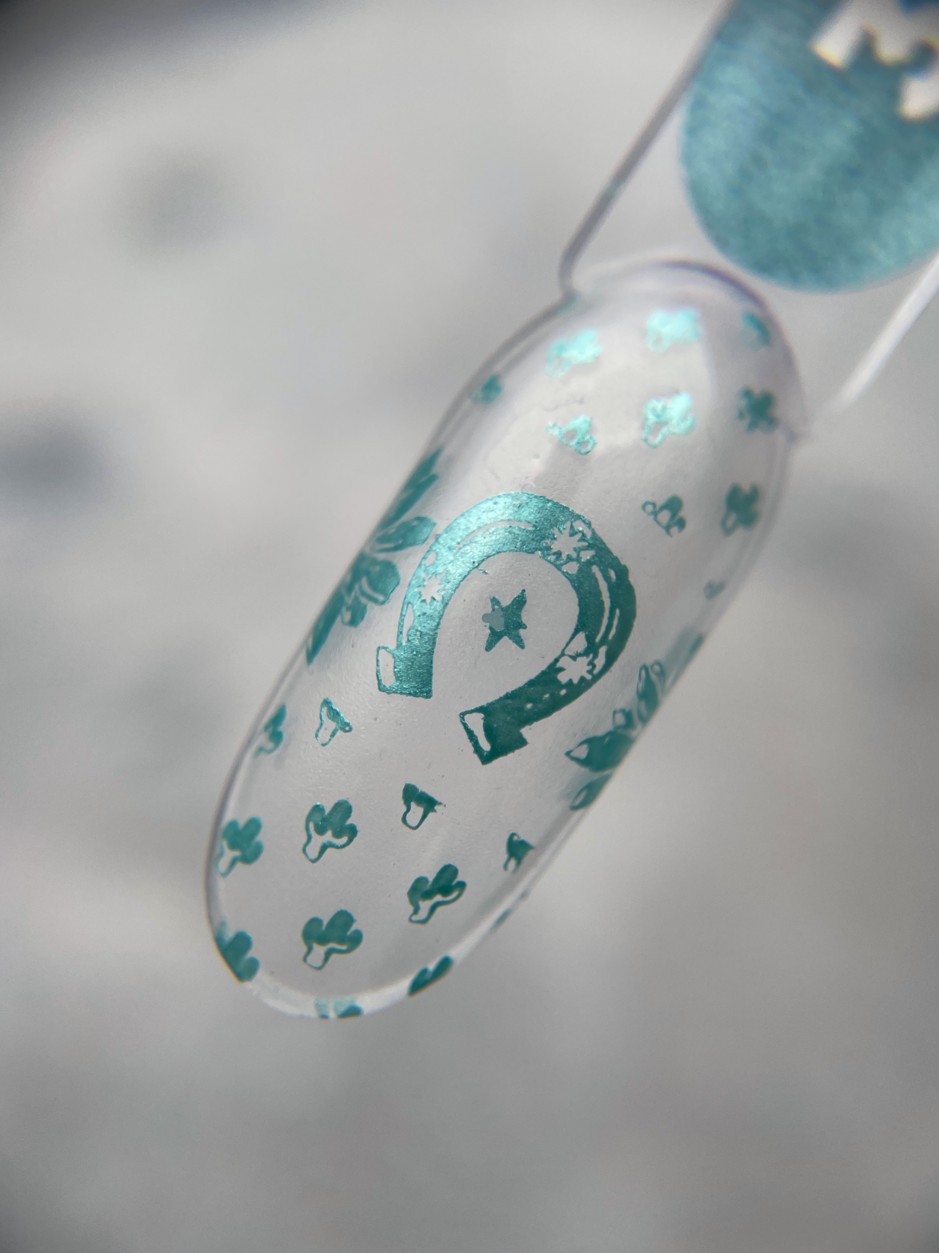 Лак для стемпинга "Tramp Stamp" PN №33 бирюзовый металлик 8 мл