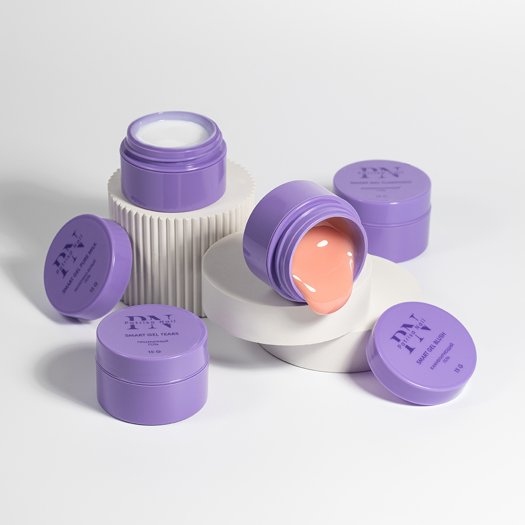 Набор Smart gel Set 1 (pure milk, flamingo, tears, blush) 15гр