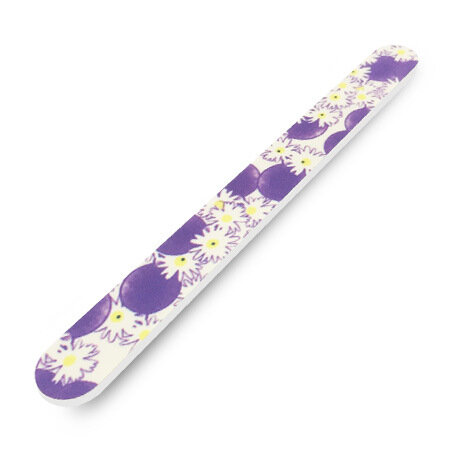 Пилка прямая цветная Ромашки PN 240/180 в индивидуал. упак. 1 шт