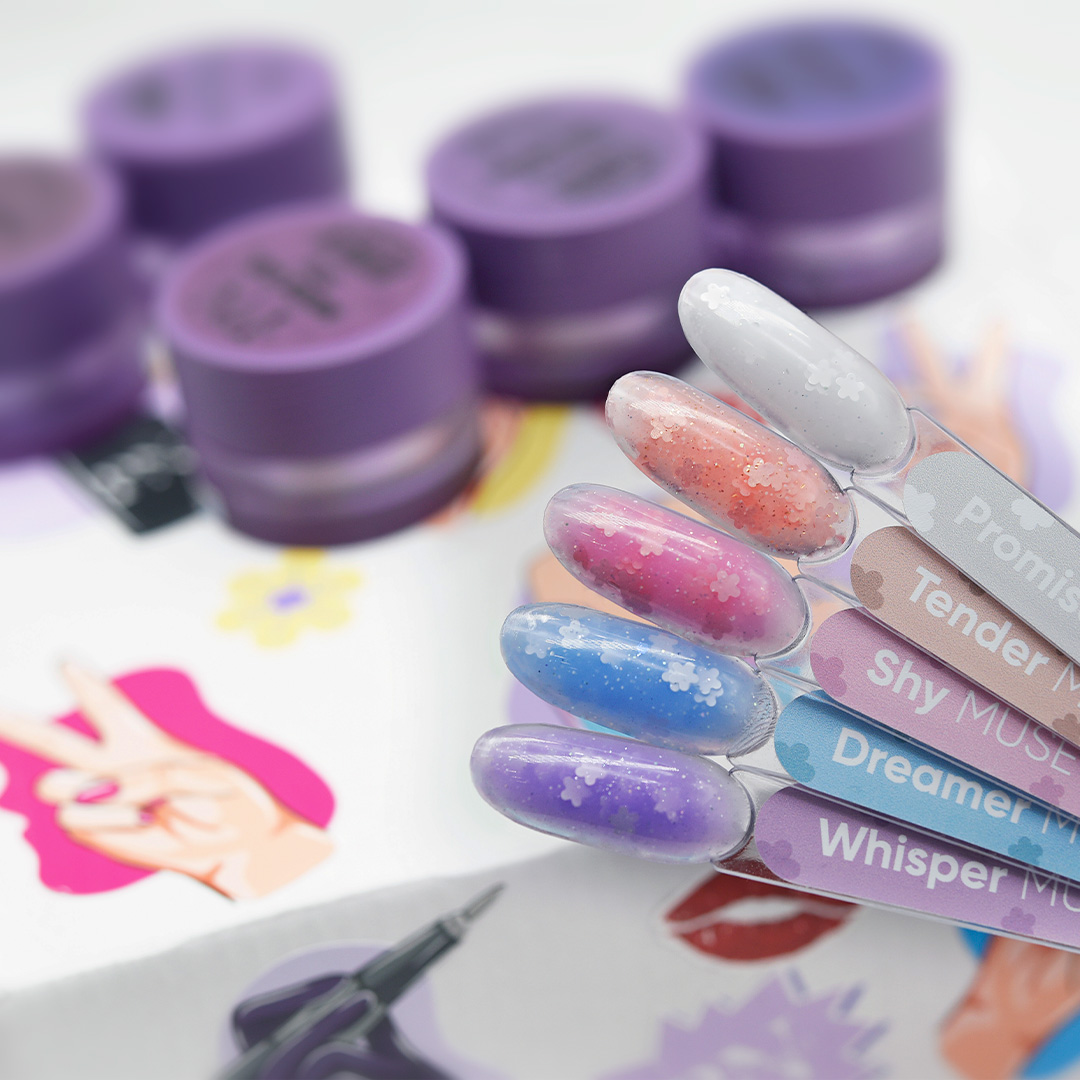 Набор гелей PN  для дизайна "Muse Gel"  5 шт