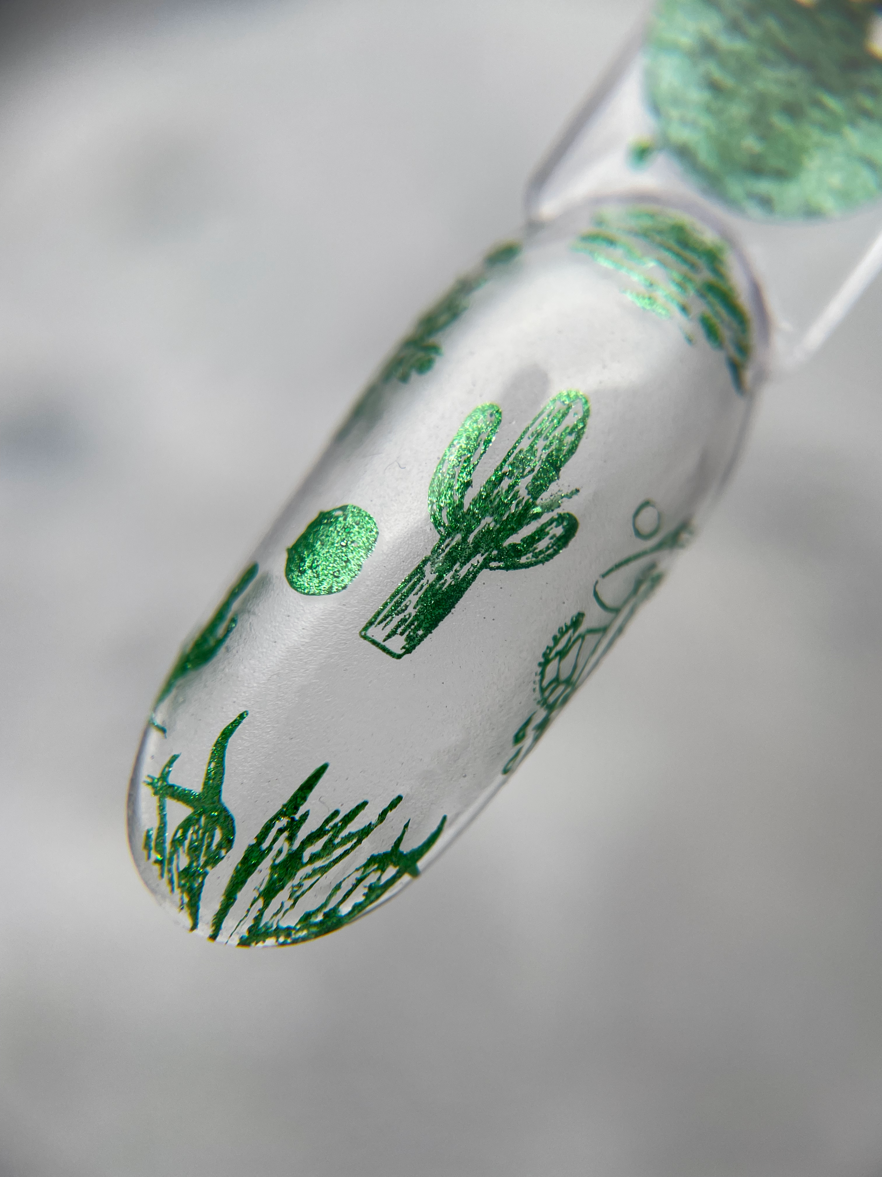 Лак для стемпинга "Tramp Stamp" PN №35 зеленый металлик 8 мл