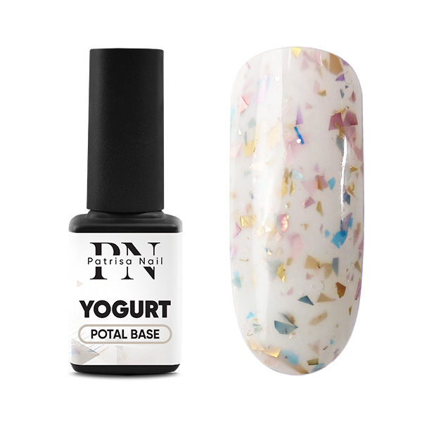 POTAL Yogurt base PN каучуковая молочная база с разноцветной поталью 12 мл