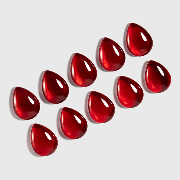 Набор гель-лаков Glass Red + Magic cat Luna  PN  8 мл.