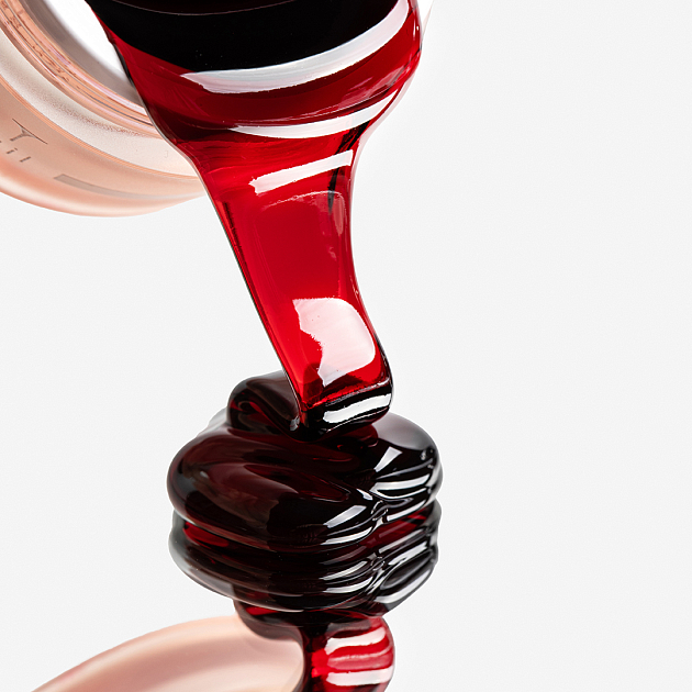 Vitrage Gel №1 Red, витражный гель PN 15 г