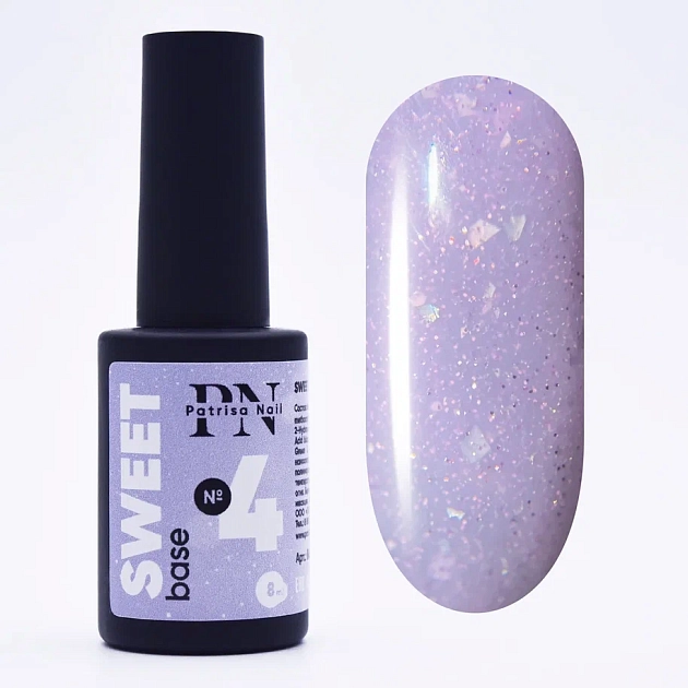 SWEET Base PN №4 светоотражающая цветная база 8 мл