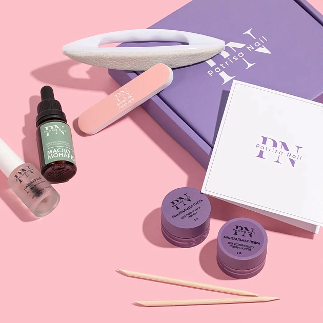 Набор для ламинирования ногтей PN "Японский маникюр" №6 с лаком Repair и маслом монарды