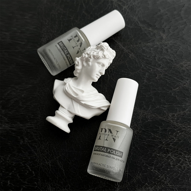 Мужское матовое покрытие для ногтей "Brutal Polish", 8 мл, PN