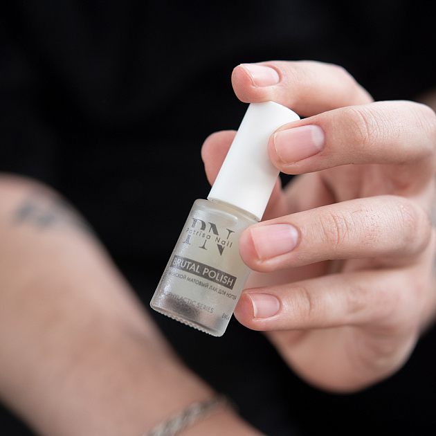 Мужское матовое покрытие для ногтей "Brutal Polish", 8 мл, PN