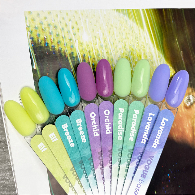 VOGUE base PN Breeze бирюзовая база с микроблеском 16 мл