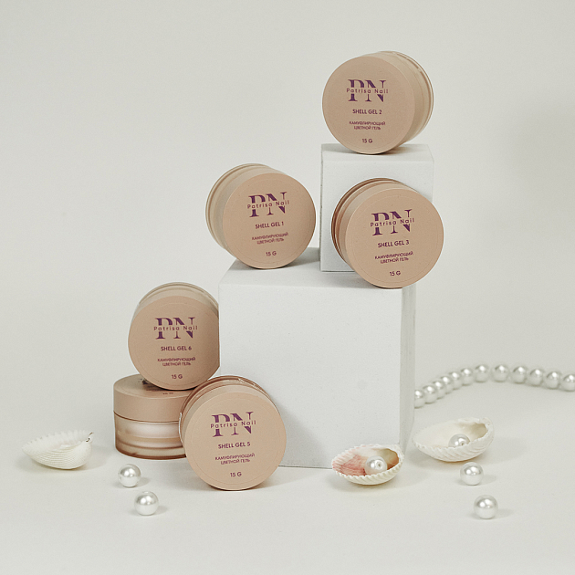 Shell Gel PN №6 камуфлирующий цветной гель 15 гр