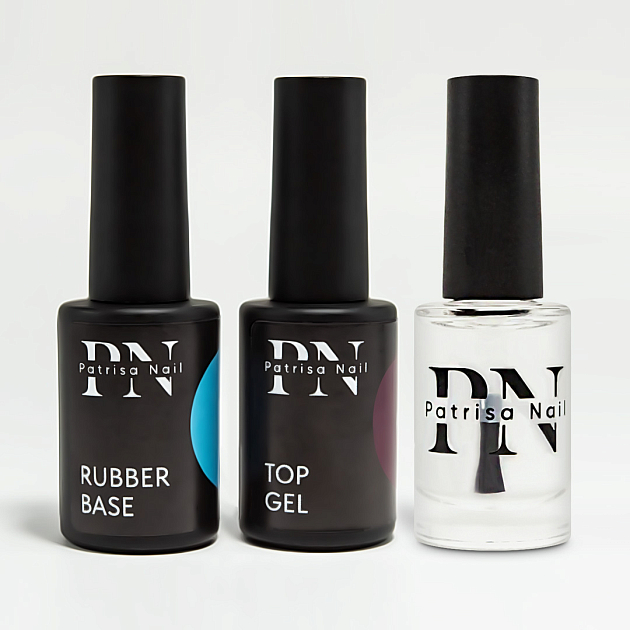 НАБОР Густая каучуковая база + Top Gel + Праймер 8 мл
