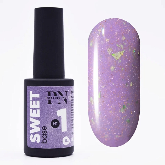 SWEET Base PN №1 светоотражающая цветная база 8 мл
