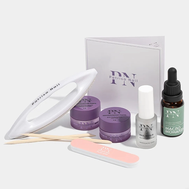 Набор для ламинирования ногтей PN "Японский маникюр" №6 с лаком Repair и маслом монарды