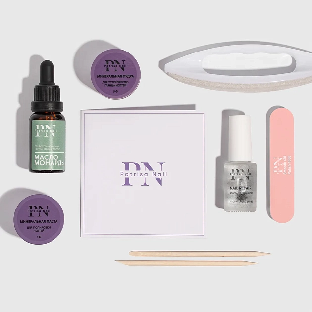 Набор для ламинирования ногтей PN "Японский маникюр" №6 с лаком Repair и маслом монарды