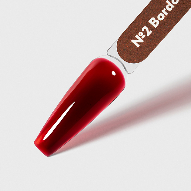 Vitrage Gel №2 Bordo, витражный гель PN 15 г