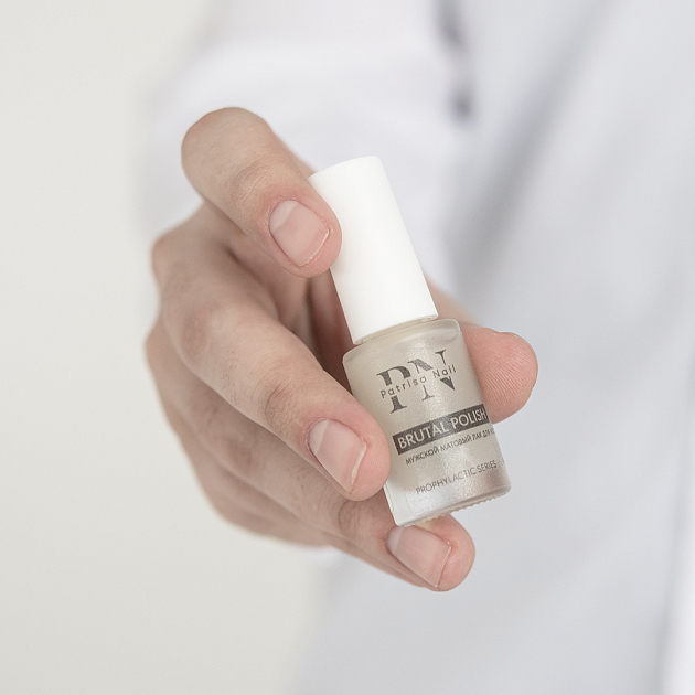 Мужское матовое покрытие для ногтей "Brutal Polish", 8 мл, PN