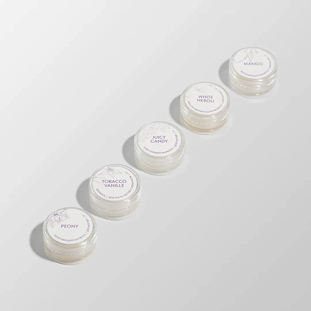 Набор биовосков "Peony, Mango, Tobacco Vanille, White Neroli, Juicy Candy" PN, 3 г, 5 шт