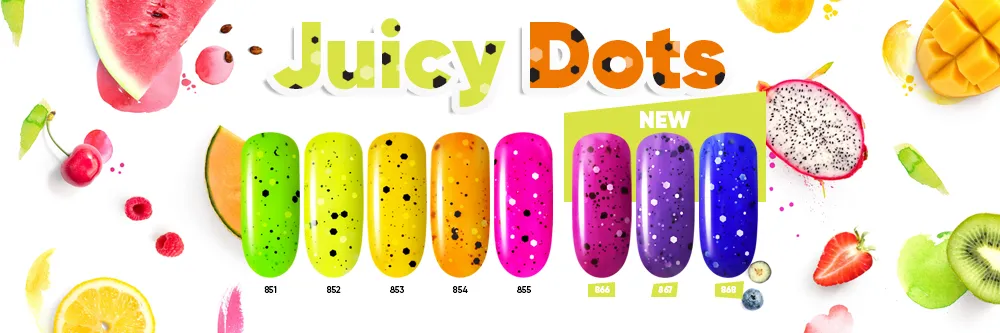 Новинка! Трехфазные гель-лаки «Juicy Dots»