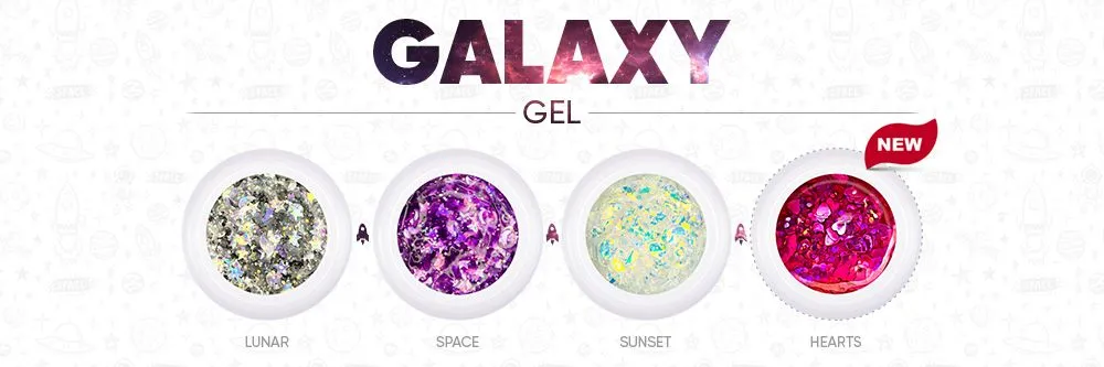Новинка! GALAXY GEL+Hearts