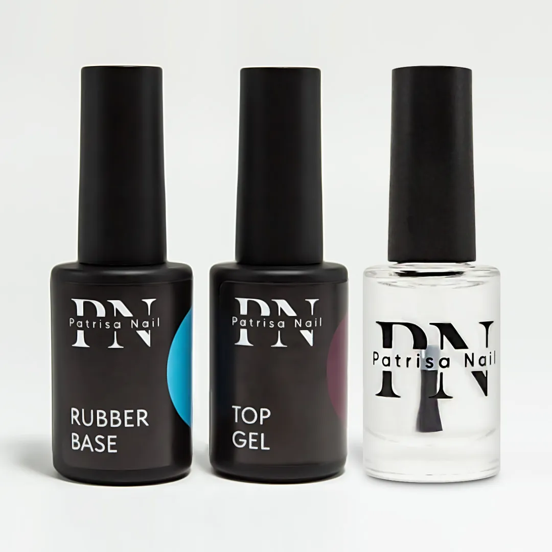 НАБОР Густая каучуковая база + Top Gel + Праймер 8 мл