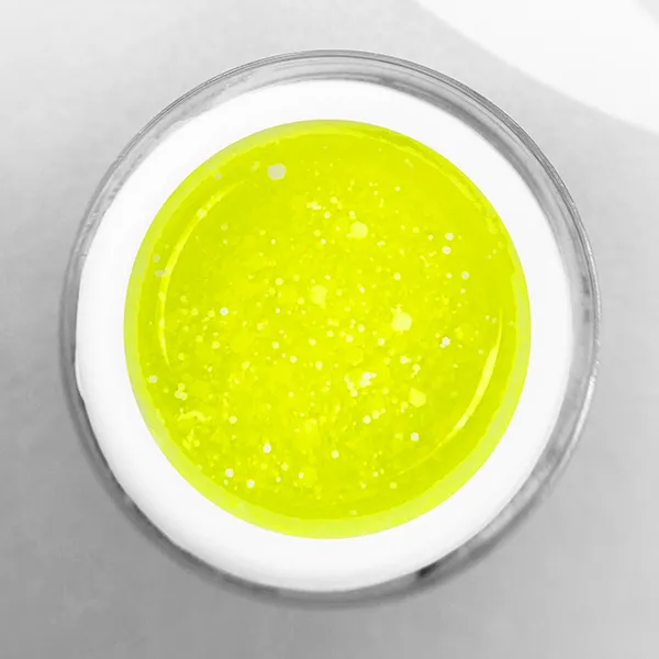 TROPIC GEL Lemon PN гель для дизайна c белыми шестигранниками 5 гр