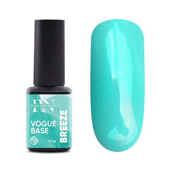 VOGUE base PN Breeze бирюзовая база с микроблеском 12 мл