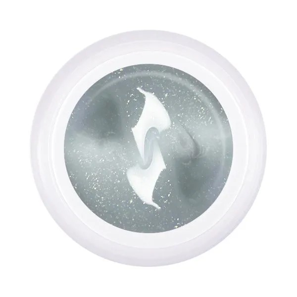 Pudding Gel Gray PN конструирующий цветной гель с микроблеском 15 гр